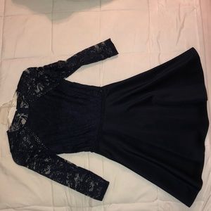 Navy blue dress, size 1. From city studio.